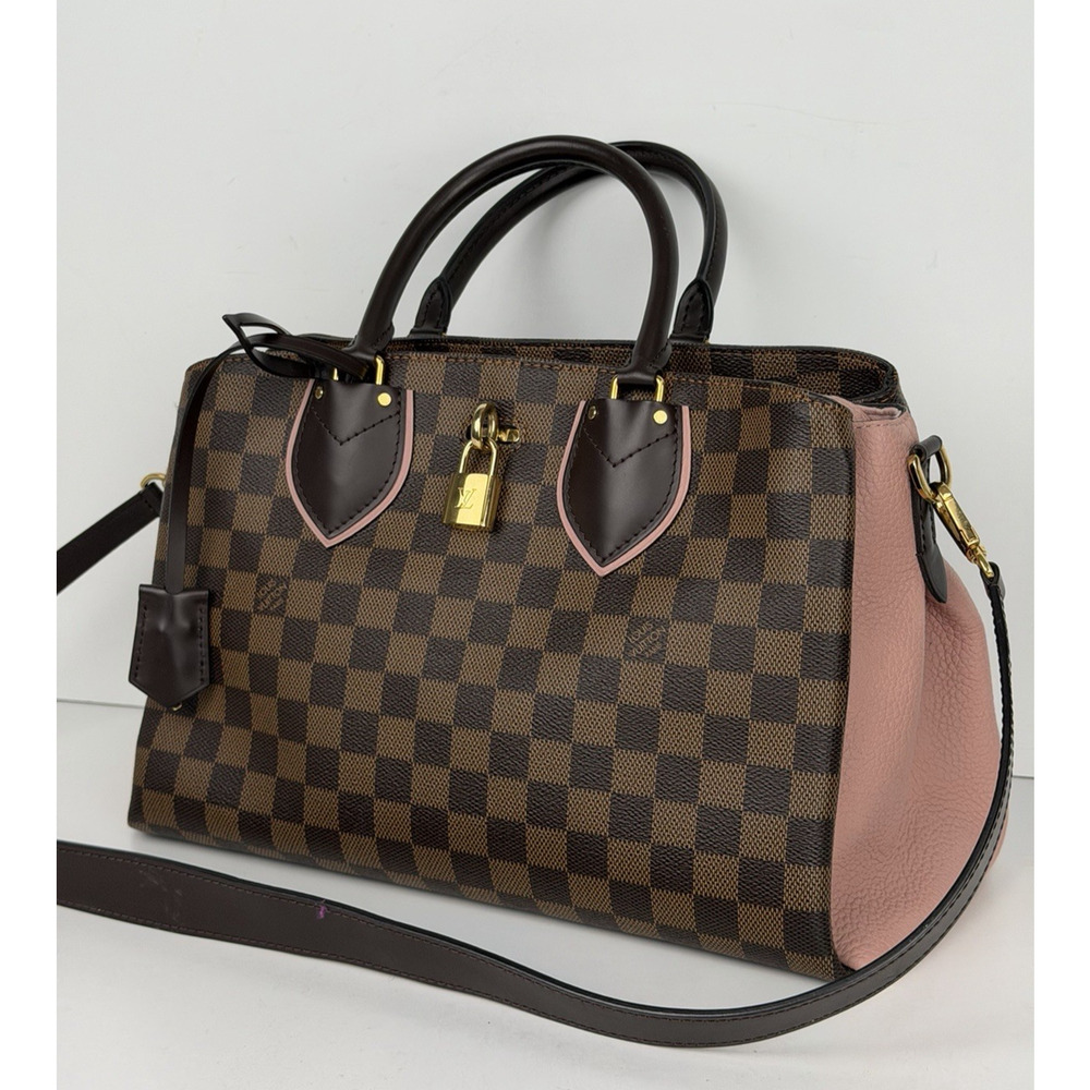 Louis Vuitton Normandy Handbag in Magnolia Damier Ebene Coated Canvas 2017 S